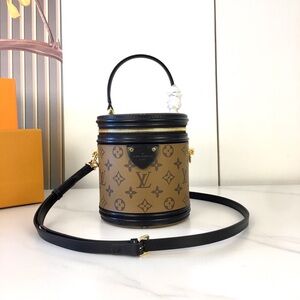 Louis Vuitton Tan and Black Monogram Mini Bag